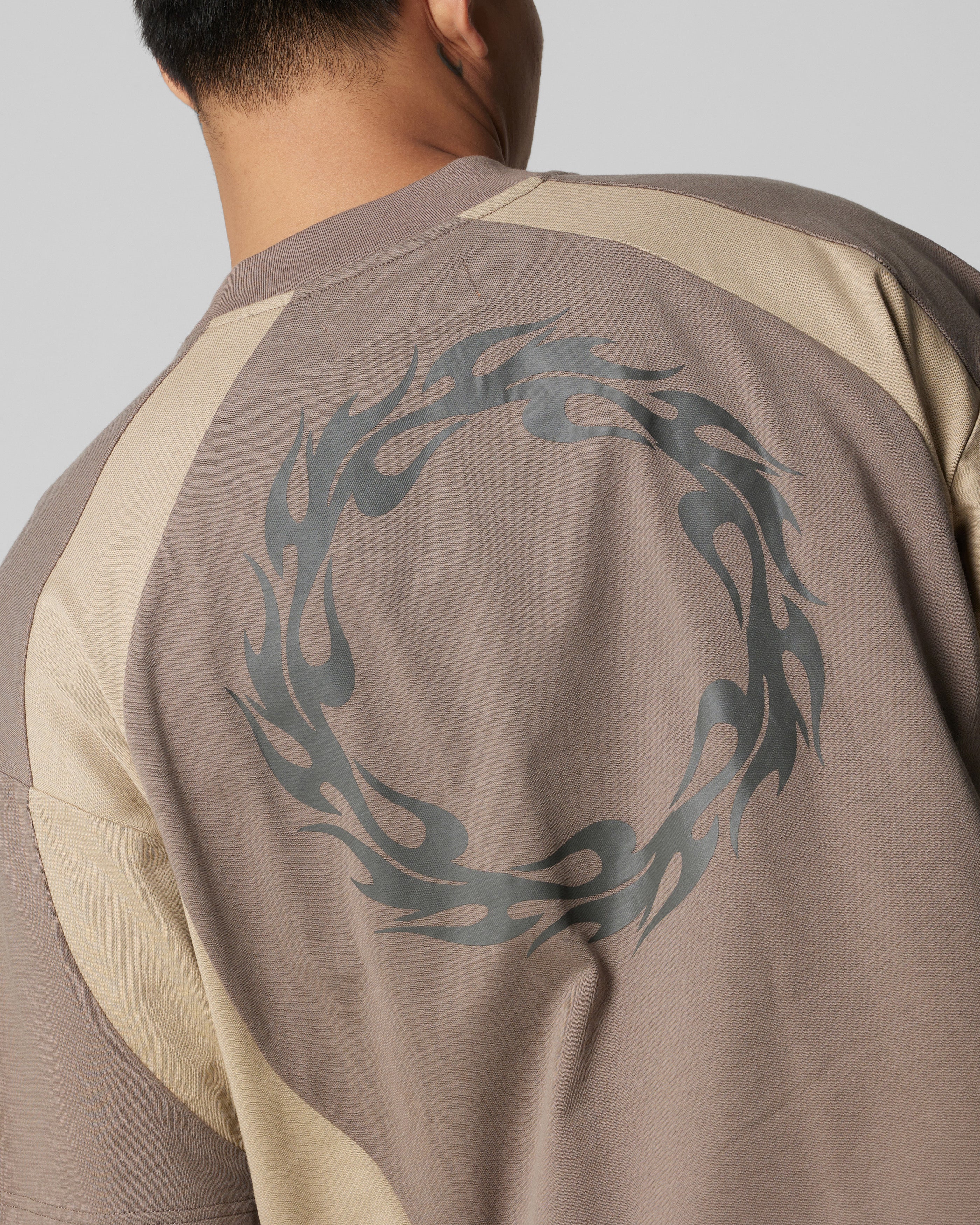 Subcultural Panel T-Shirt Brown - Image 5