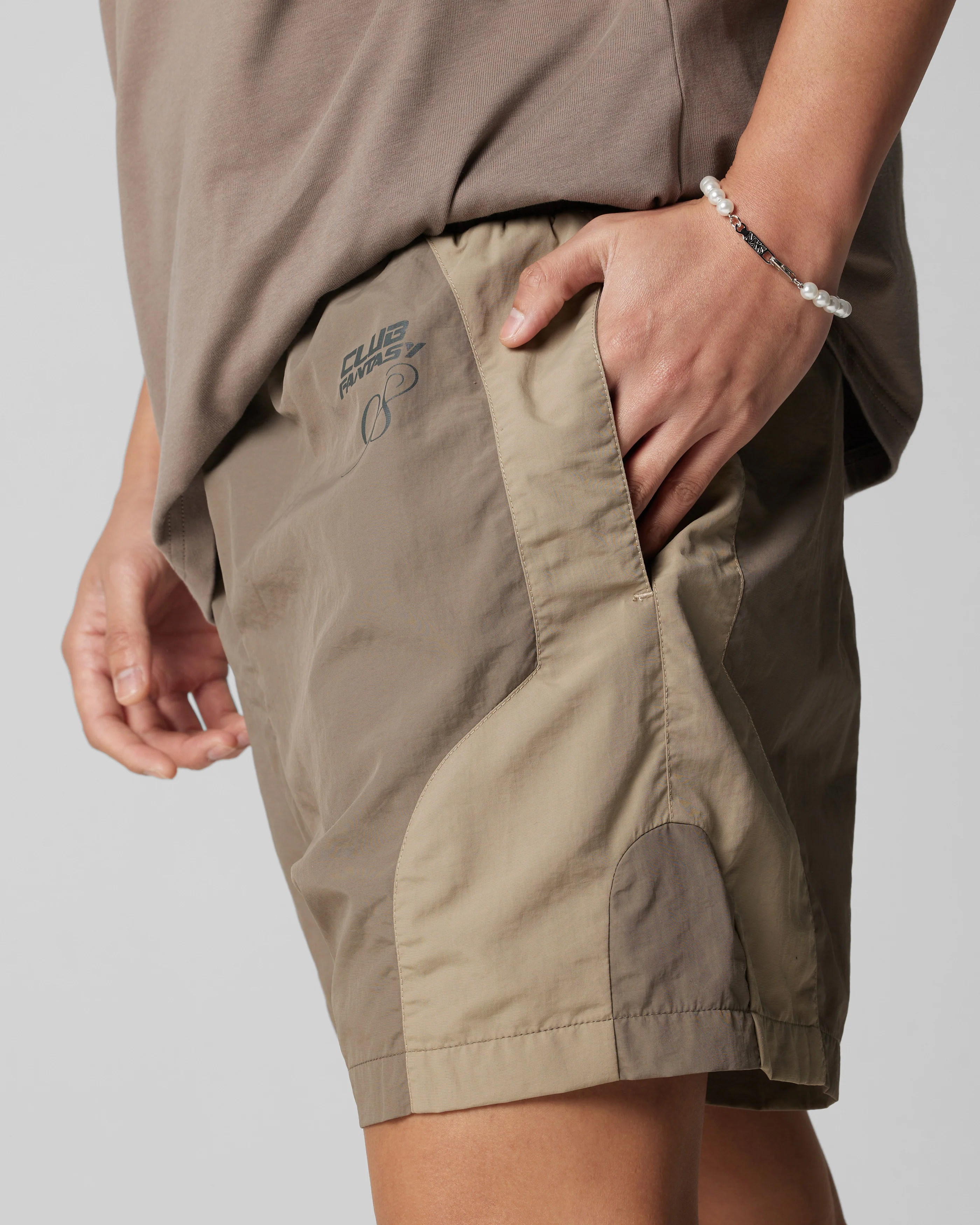 Subculture Panel Shorts Brown - Image 4