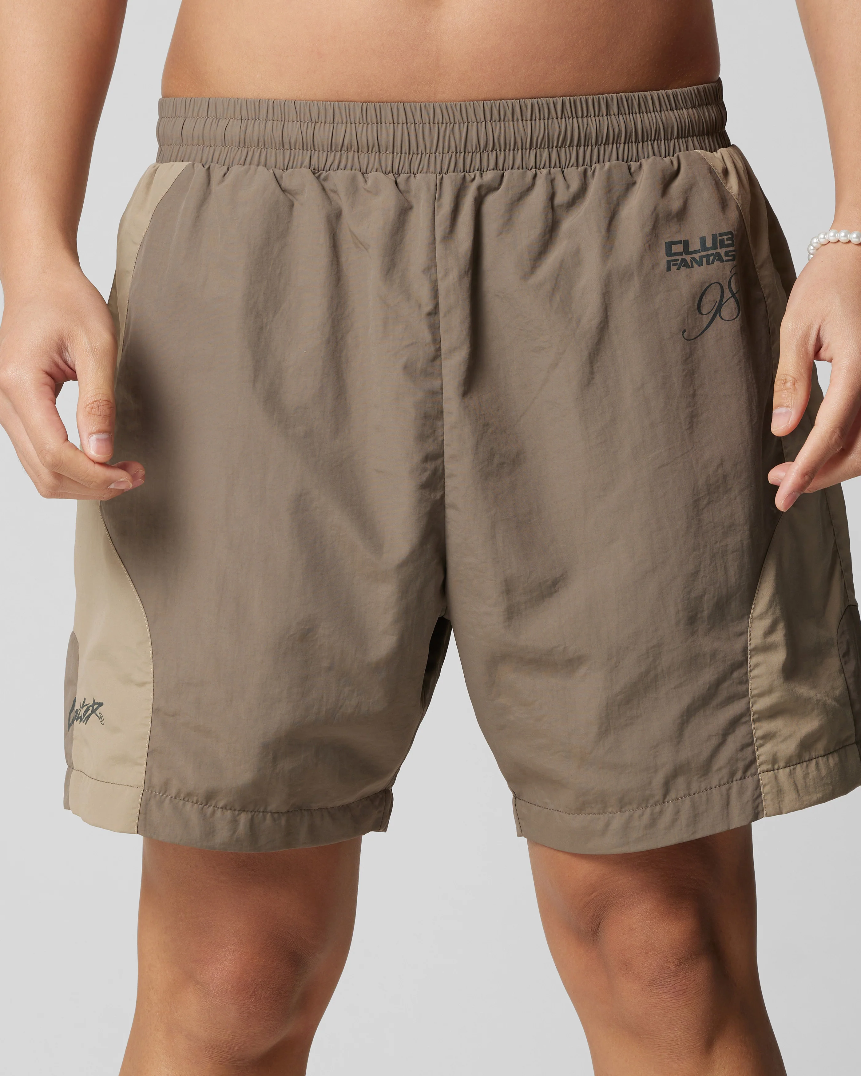 Subculture Panel Shorts Brown - Image 7