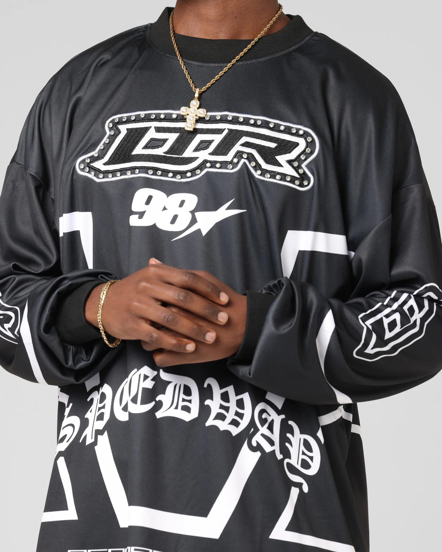 Loiter Thrill Racing Long Sleeve T-Shirt Black - Image 8