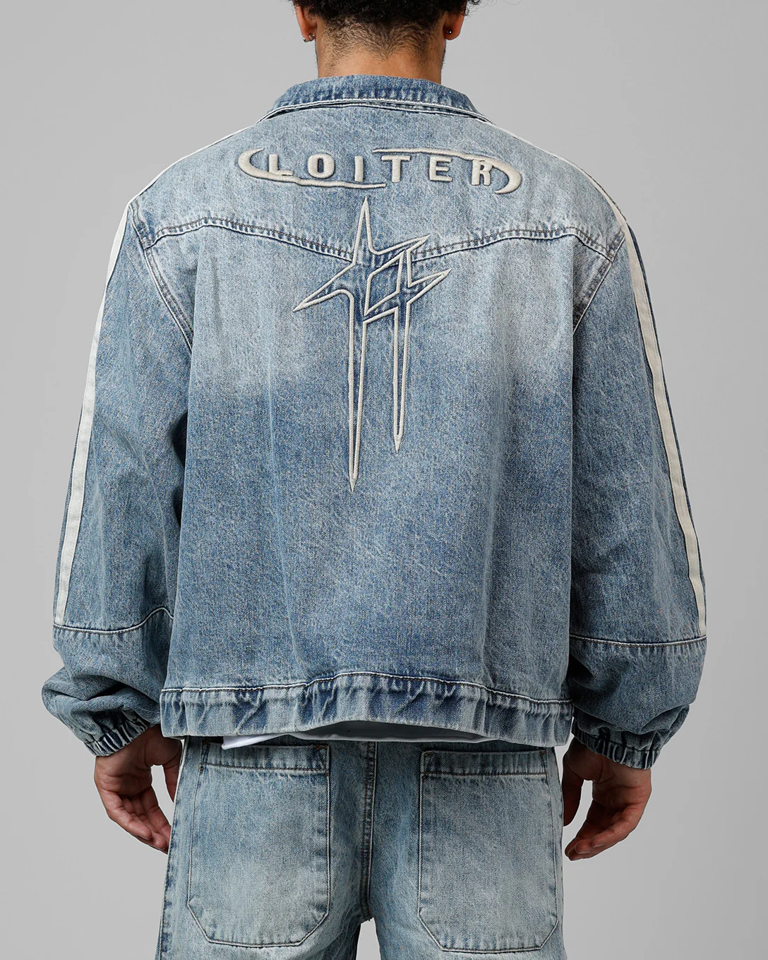 Track Star Denim Jacket Blue Wash