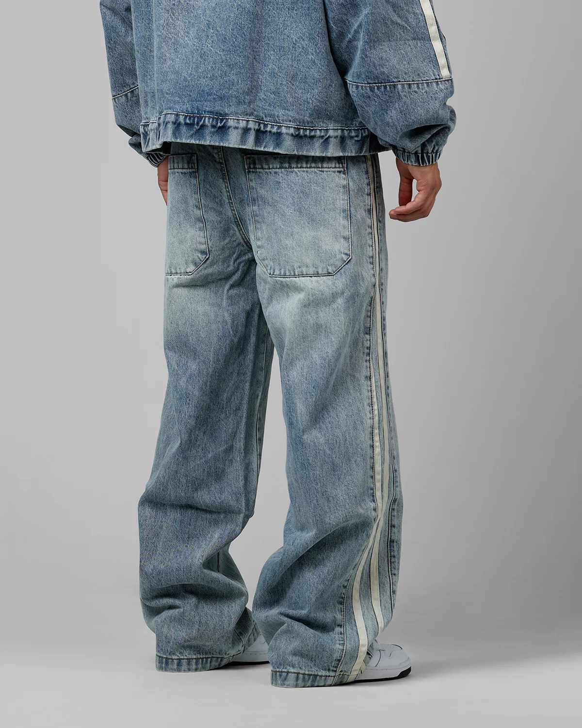 Track Star Denim Jeans Blue Wash - Image 3