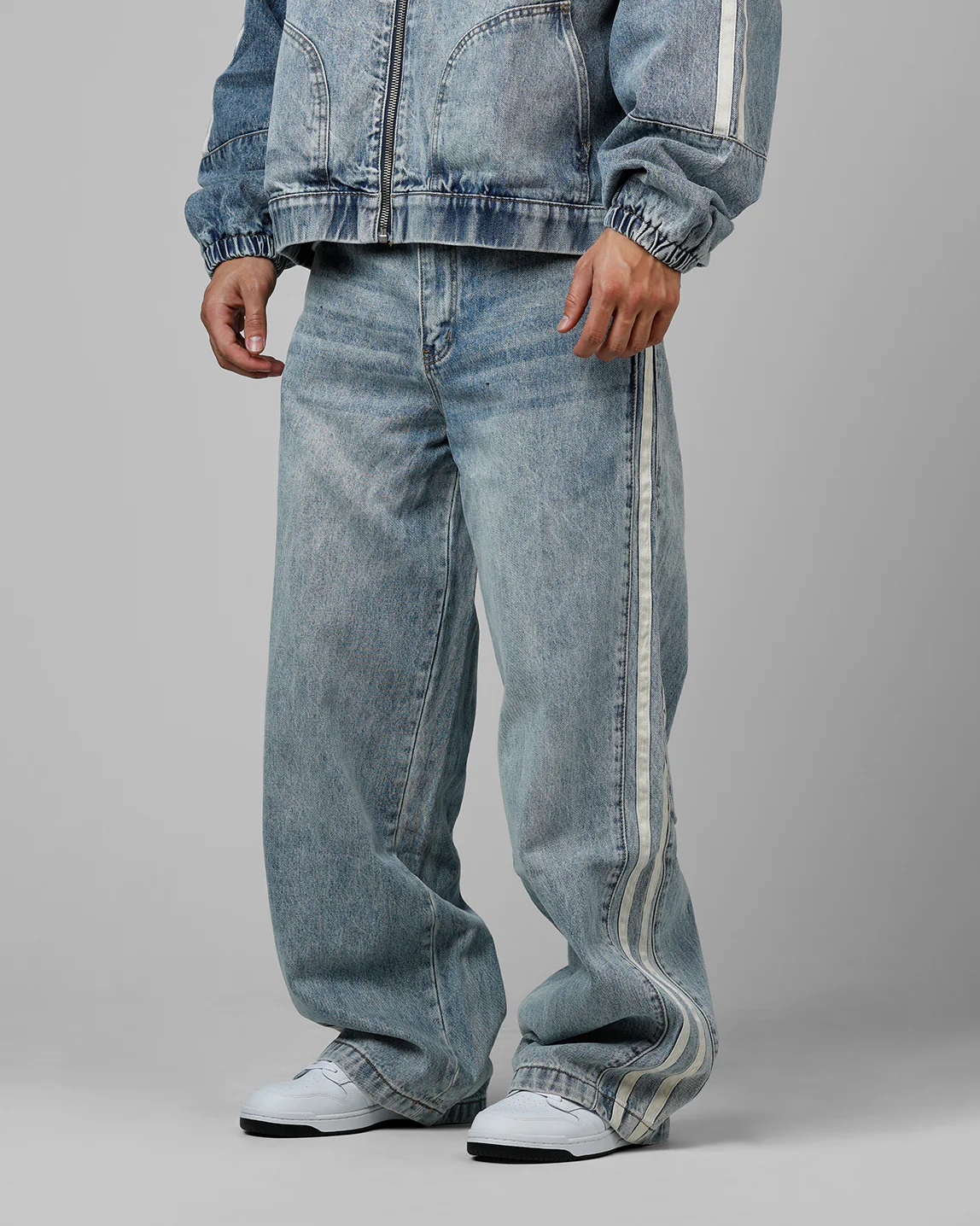 Track Star Denim Jeans Blue Wash - Image 4