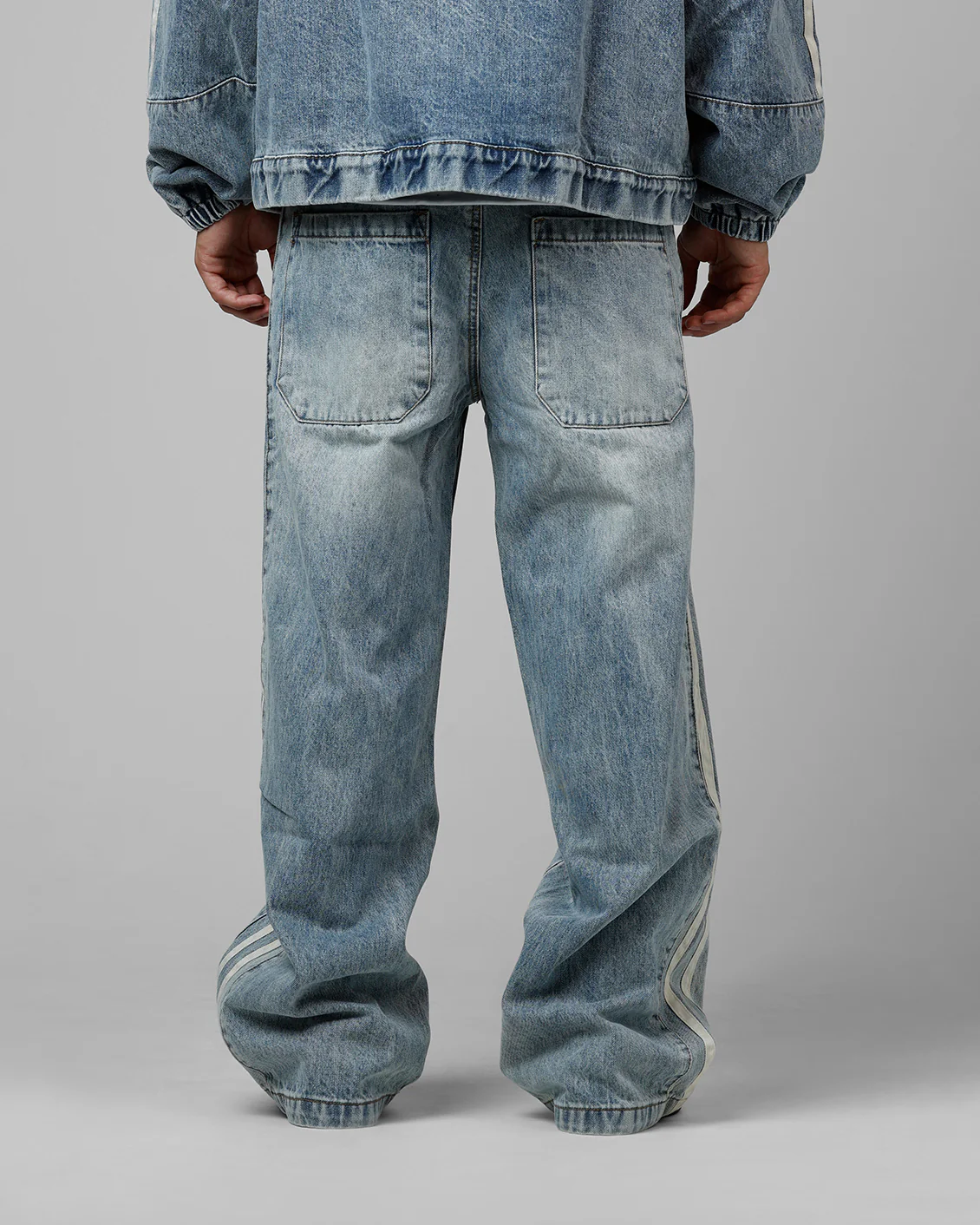 Track Star Denim Jeans Blue Wash - Image 5