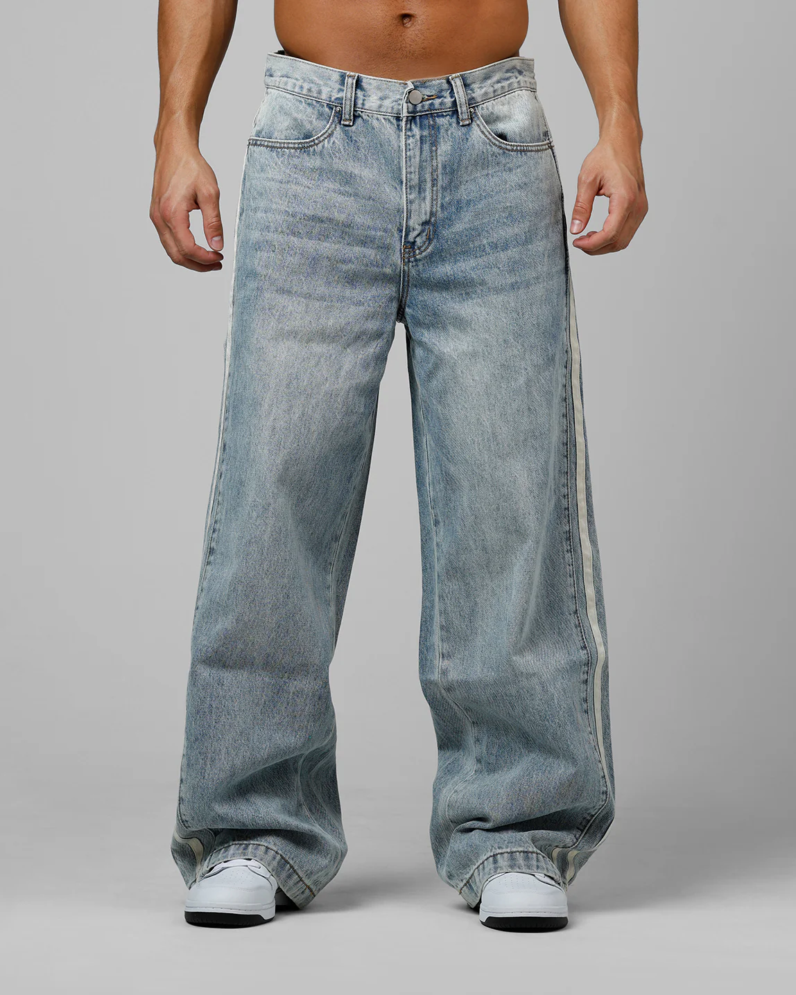 Track Star Denim Jeans Blue Wash - Image 6