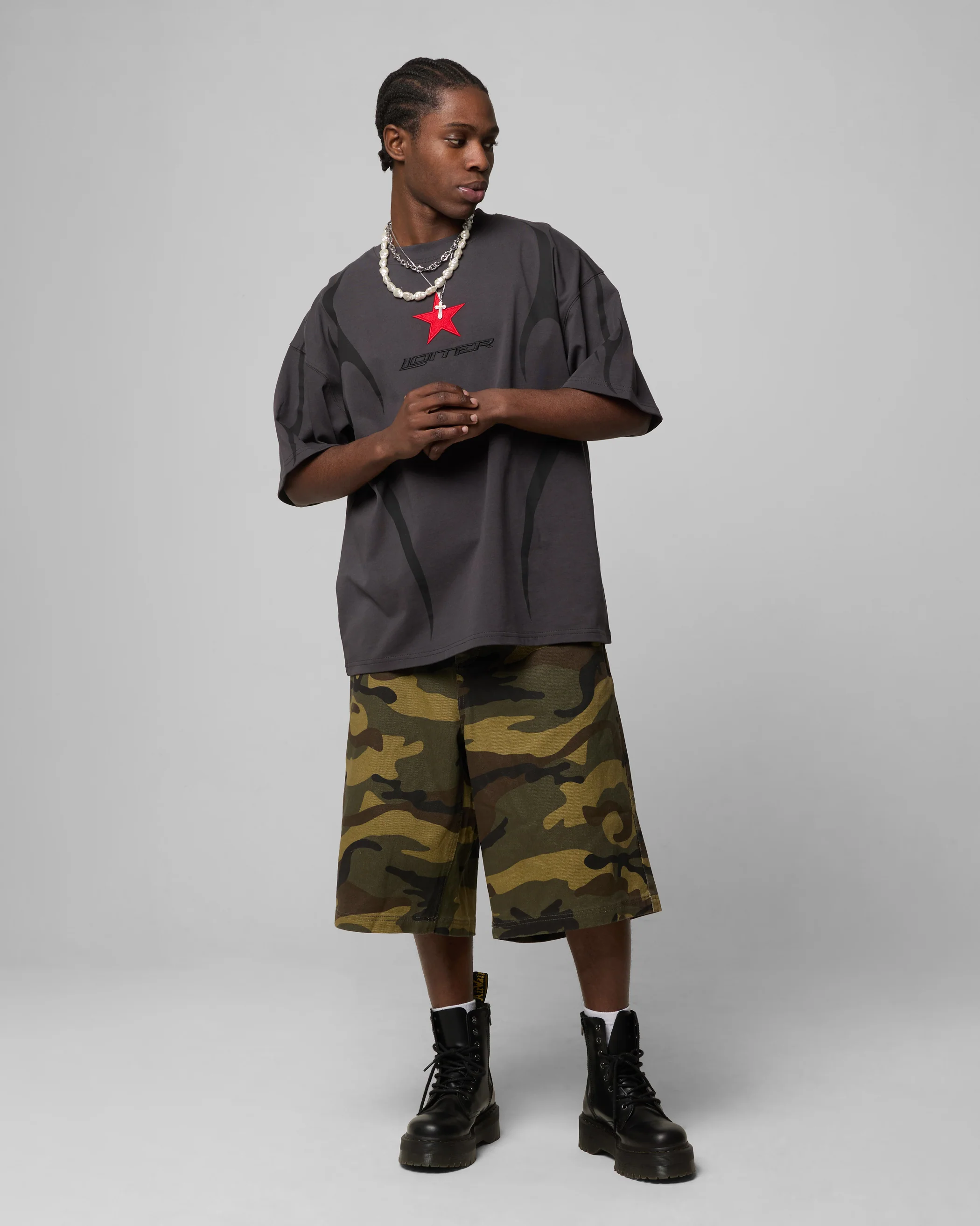 Trackstar T-Shirt Charcoal - Image 3