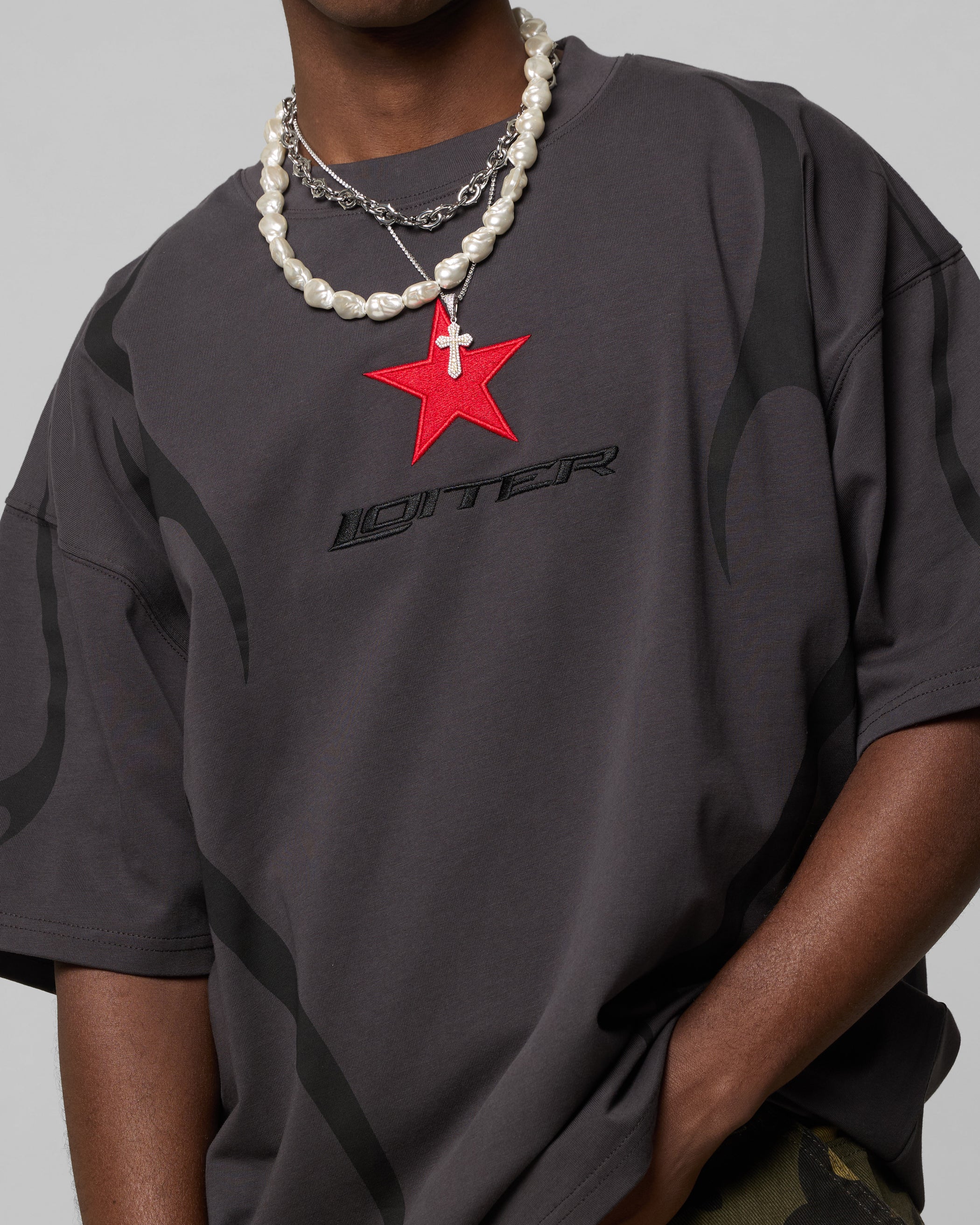 Trackstar T-Shirt Charcoal - Image 7
