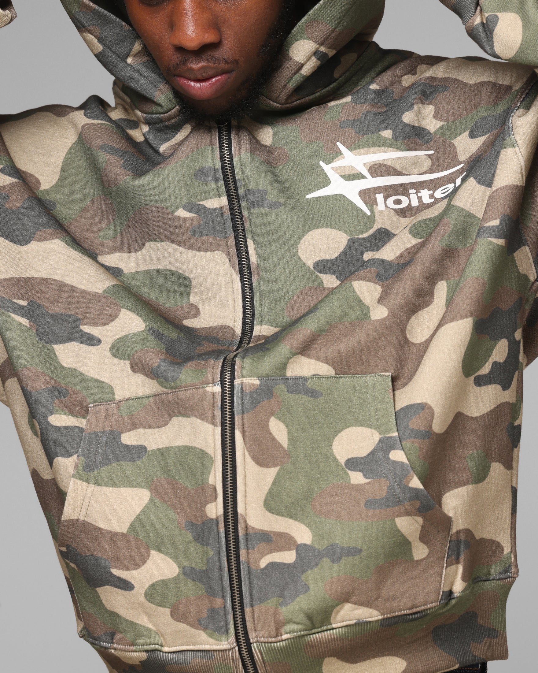 Loiter Hybrid Premium Hoodie Camo - Image 8