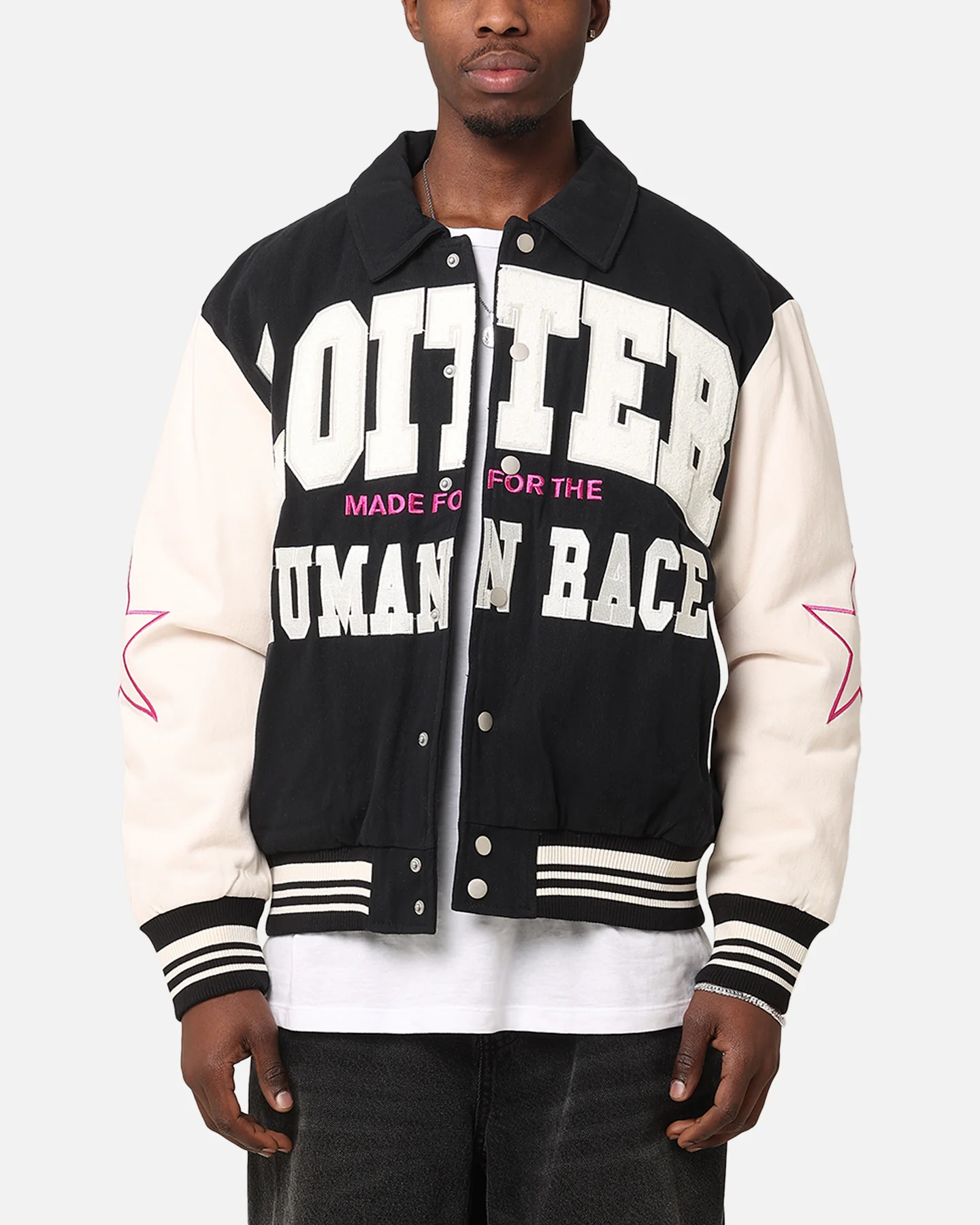Vice City Varsity Jacket Black