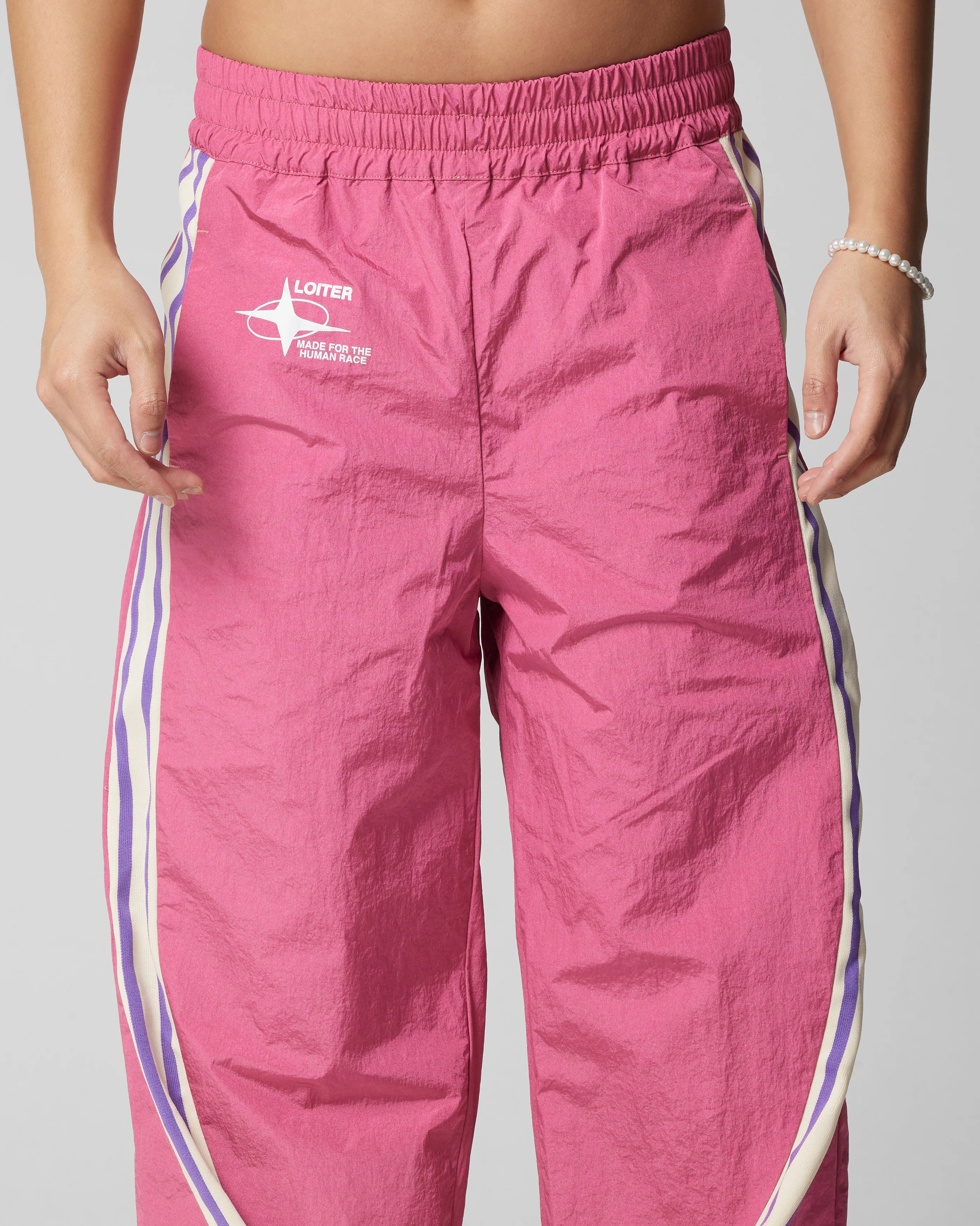 Wave Break Track Pants Pink - Image 6