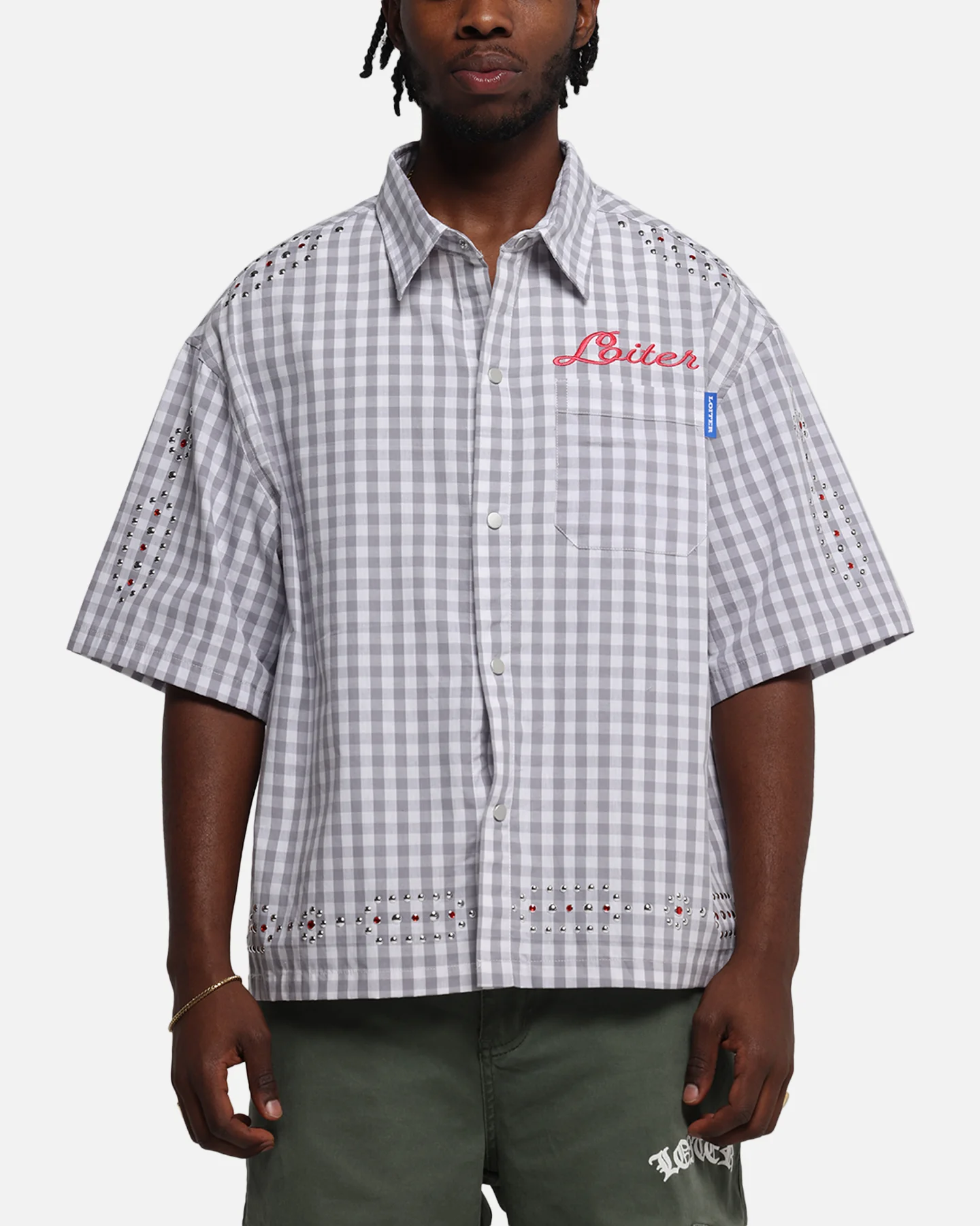 Loiter Western Button Up Shirt Check