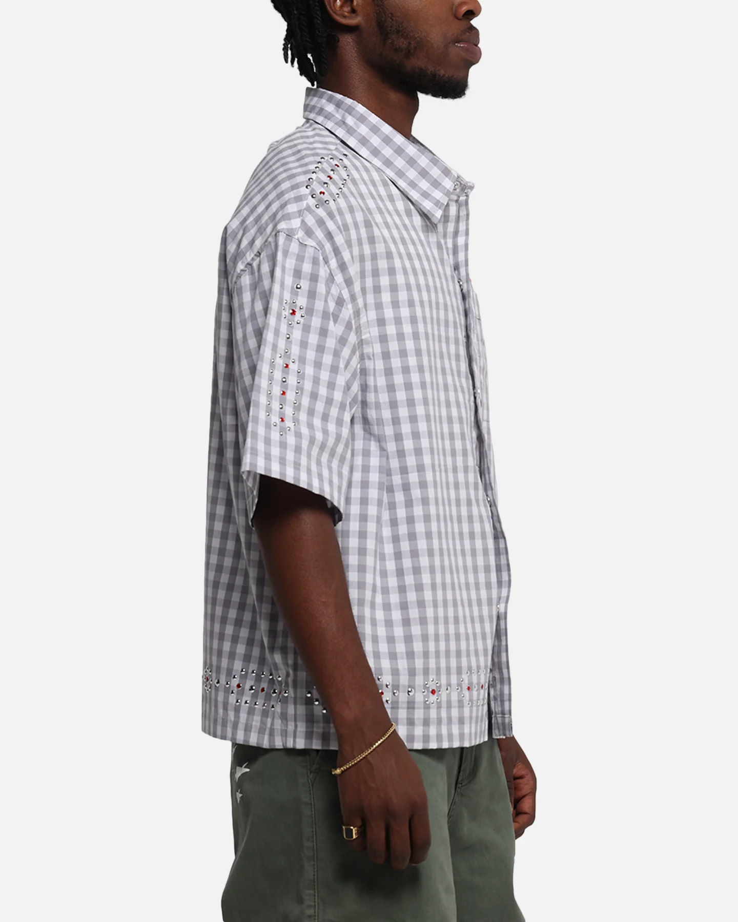 Loiter Western Button Up Shirt Check - Image 5
