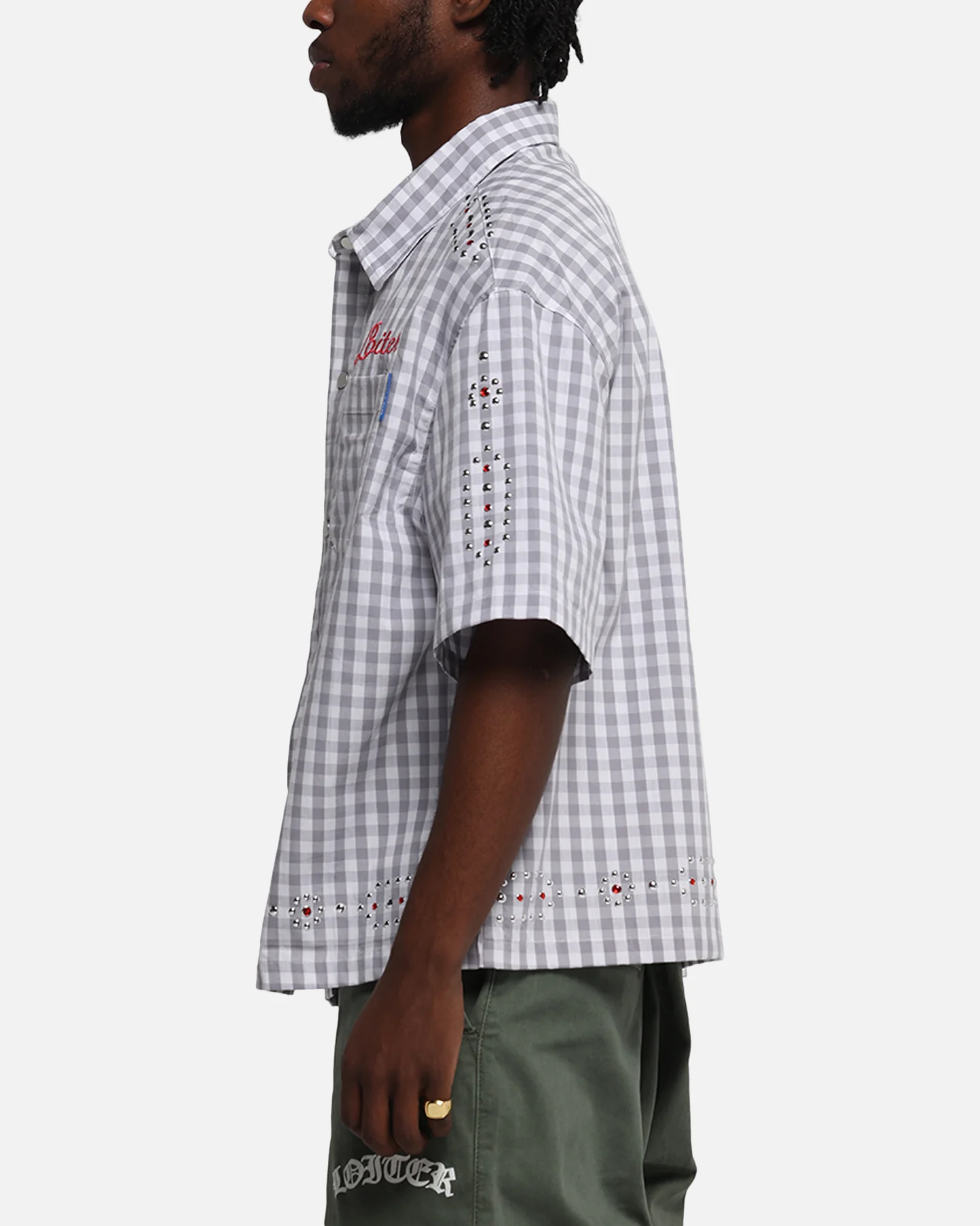 Loiter Western Button Up Shirt Check - Image 6