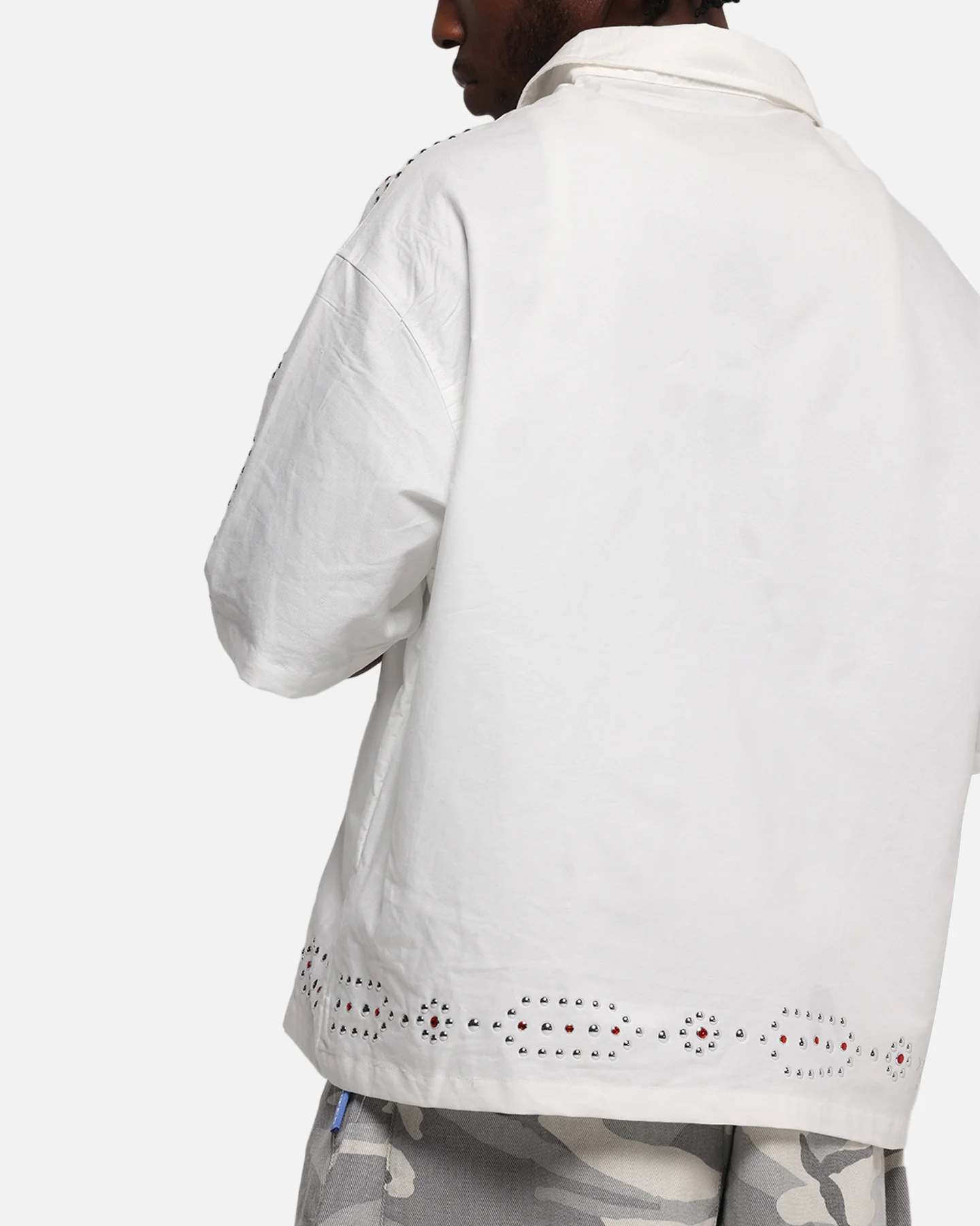 Loiter Western Button Up Shirt Cream - Image 6