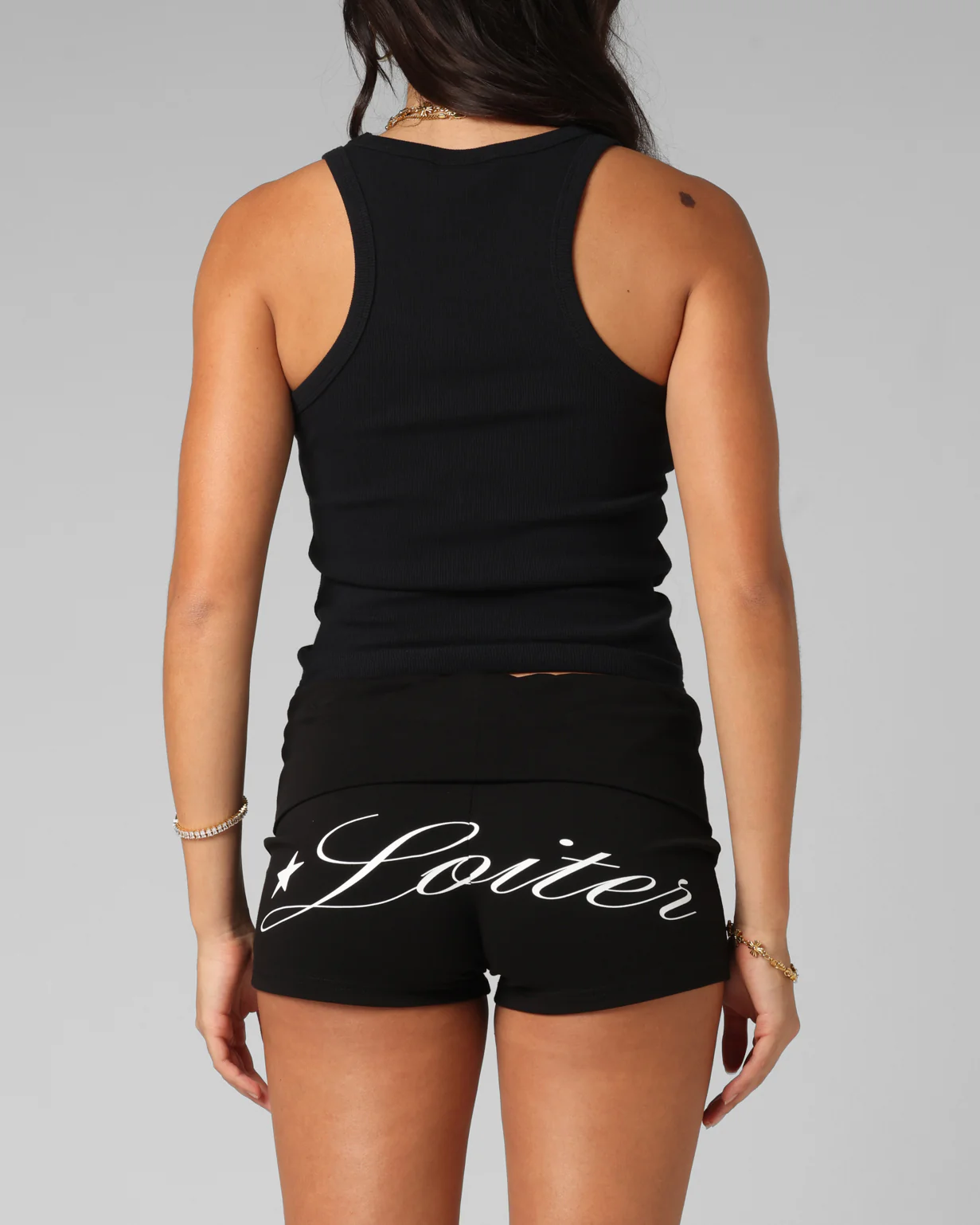 Bullrush Cropped Tank Black - Image 3