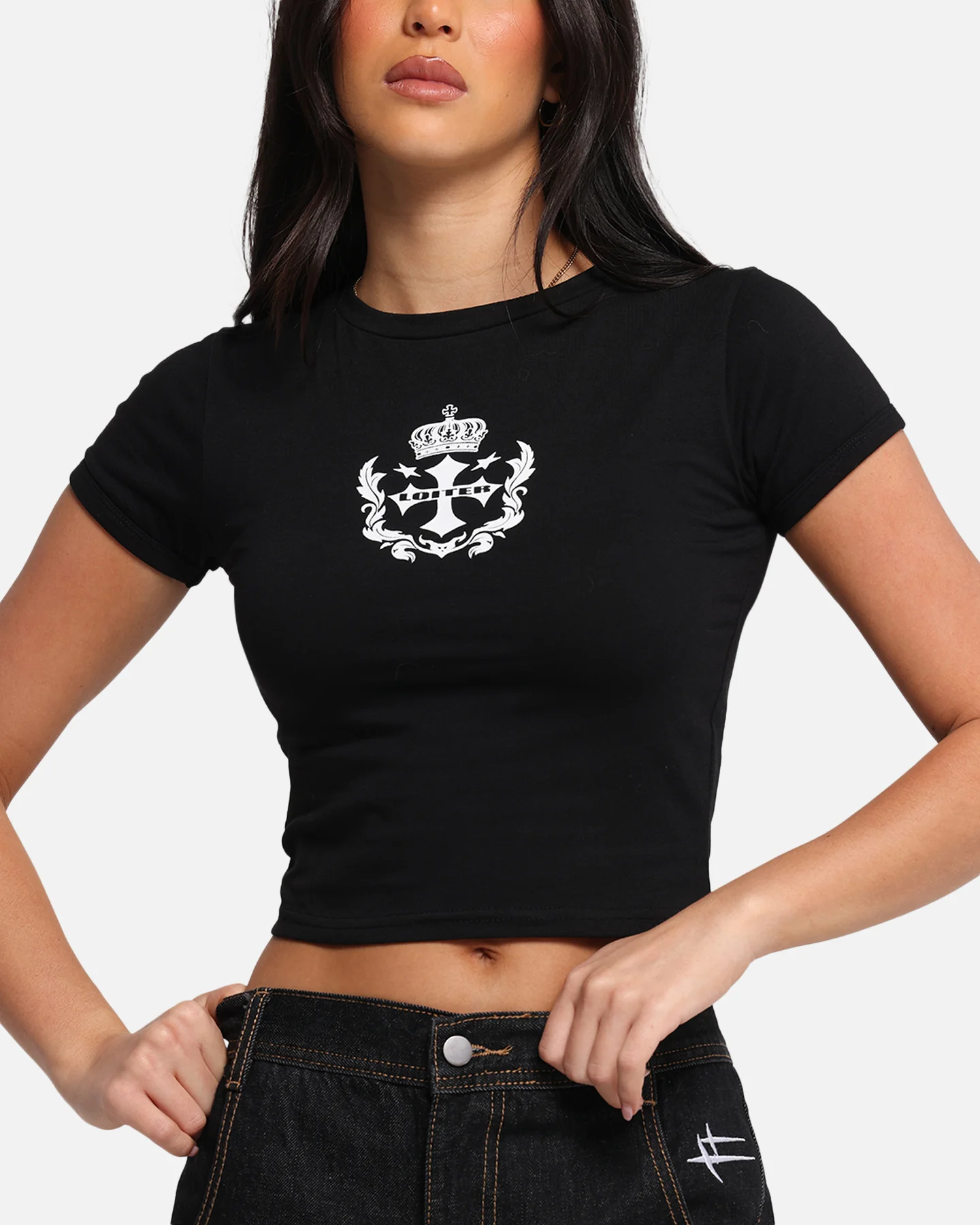 Women's Purity Baby T-Shirt Black - Image 7