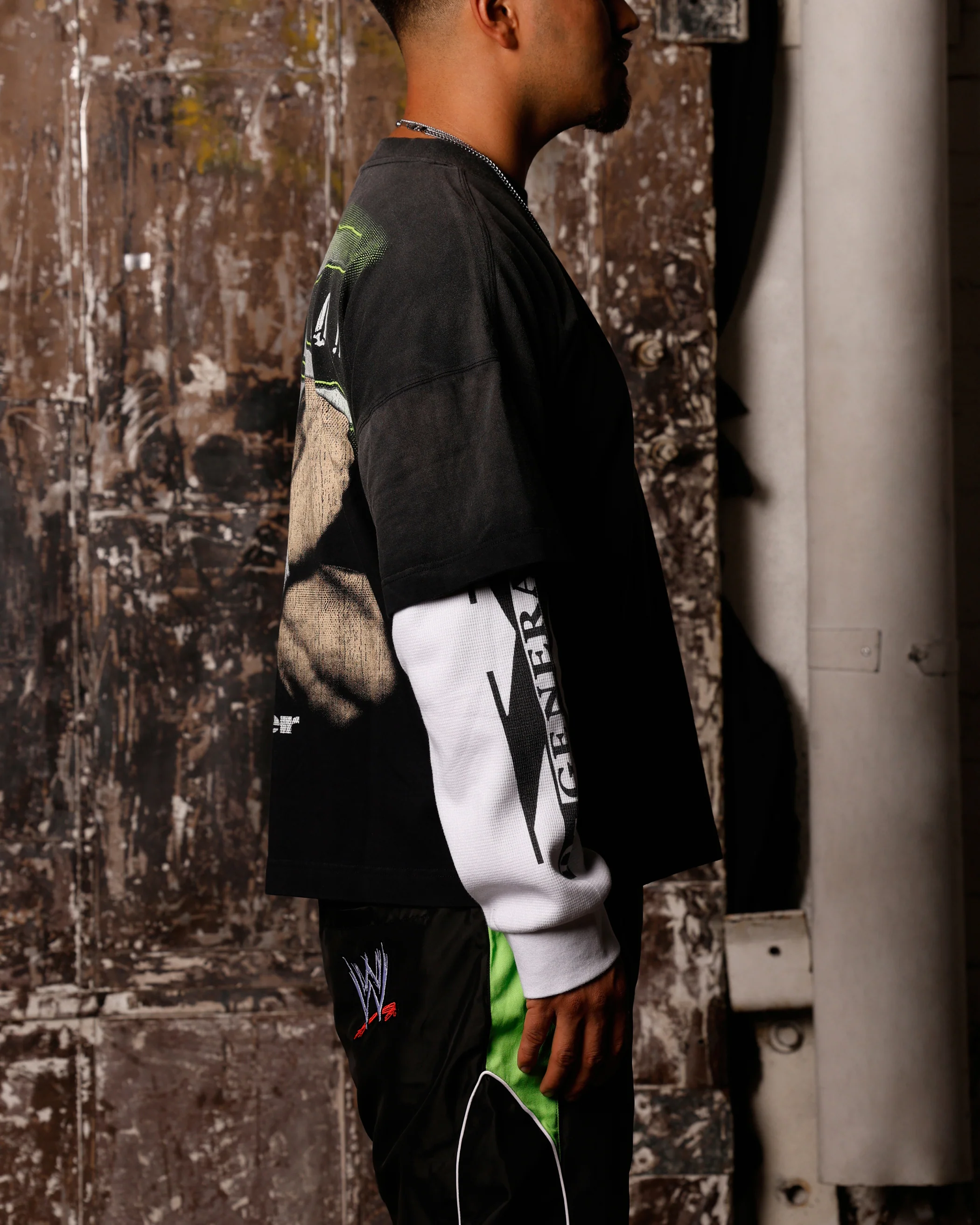 Loiter X WWE DX Generation Long Sleeve Vintage T-Shirt - Image 4