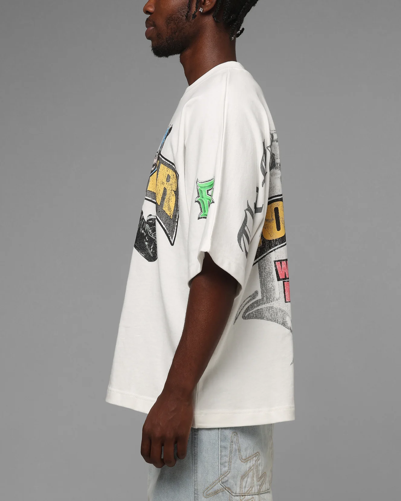 Loiter X WWE Rey Mysterio T-Shirt White - Image 6