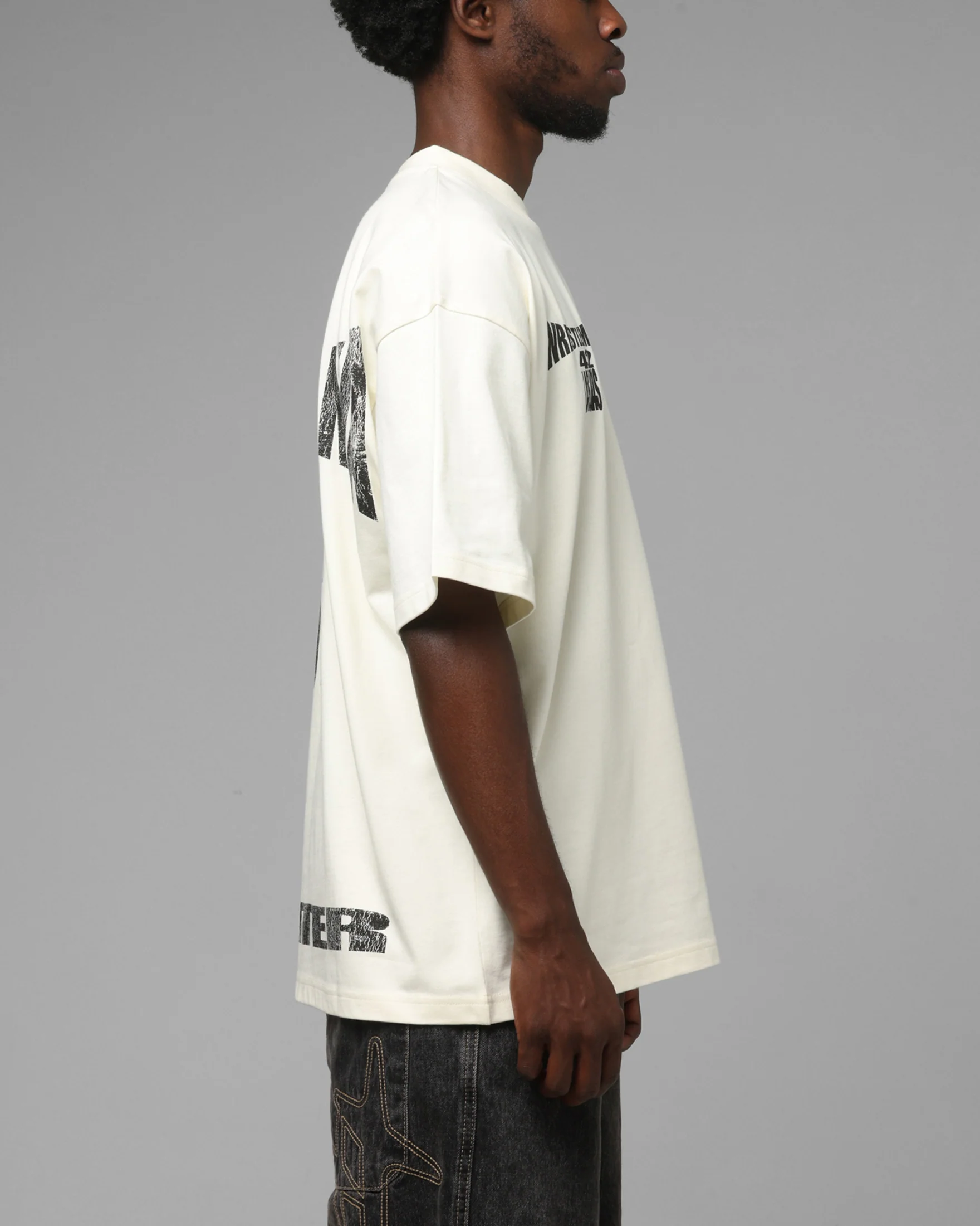 Loiter X WWE WrestleMania 42 T-Shirt Off White - Image 5