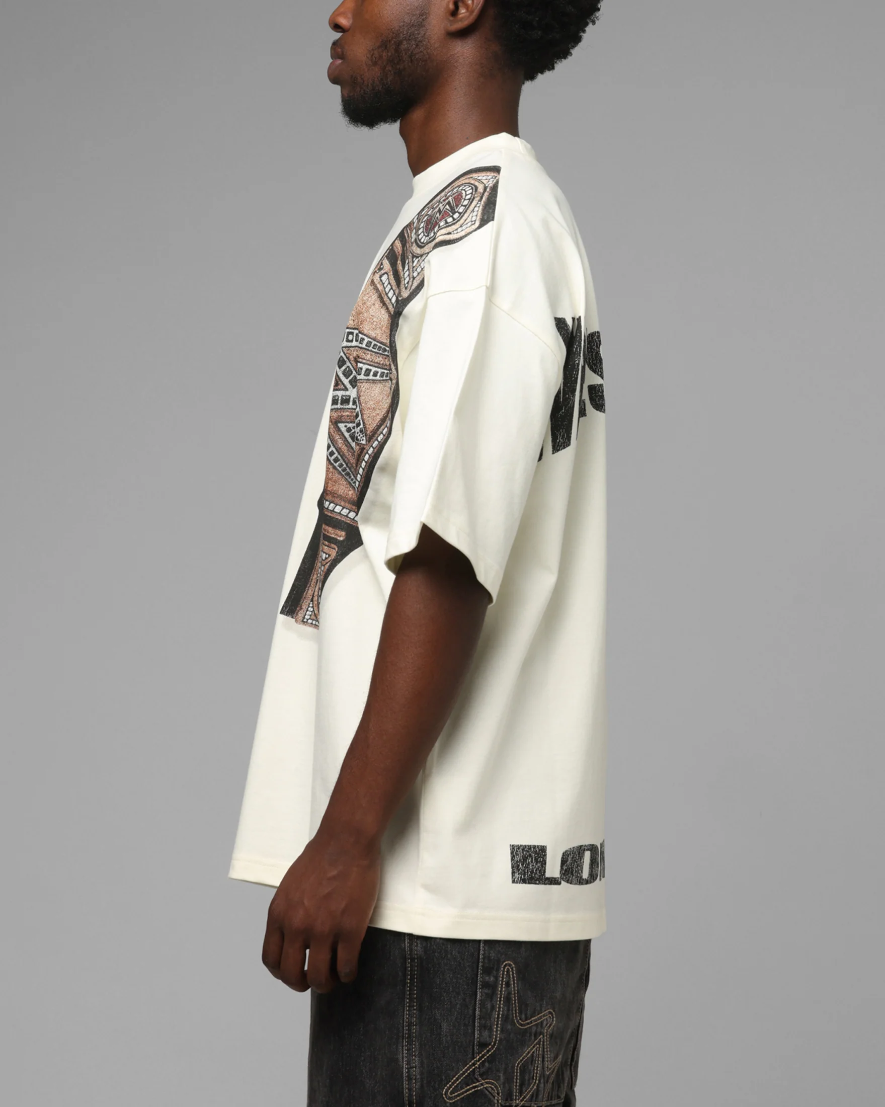 Loiter X WWE WrestleMania 42 T-Shirt Off White - Image 6