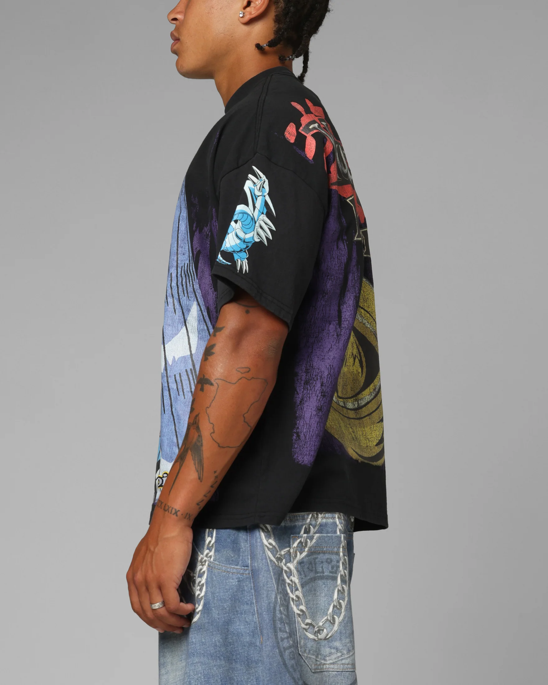 Loiter X Yu-Gi-Oh! Pegasus T-Shirt Vintage Black - Image 6
