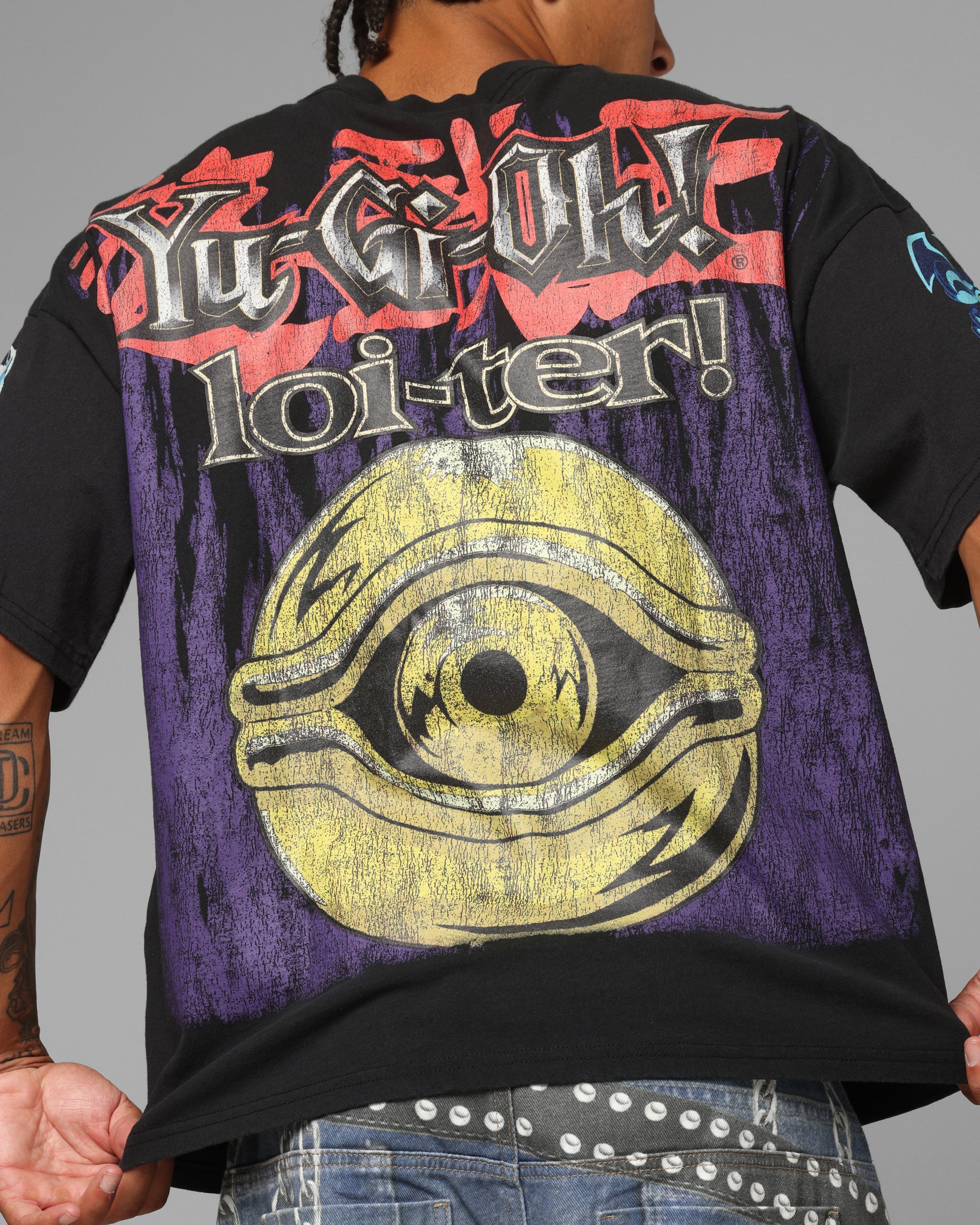 Loiter X Yu-Gi-Oh! Pegasus T-Shirt Vintage Black - Image 8