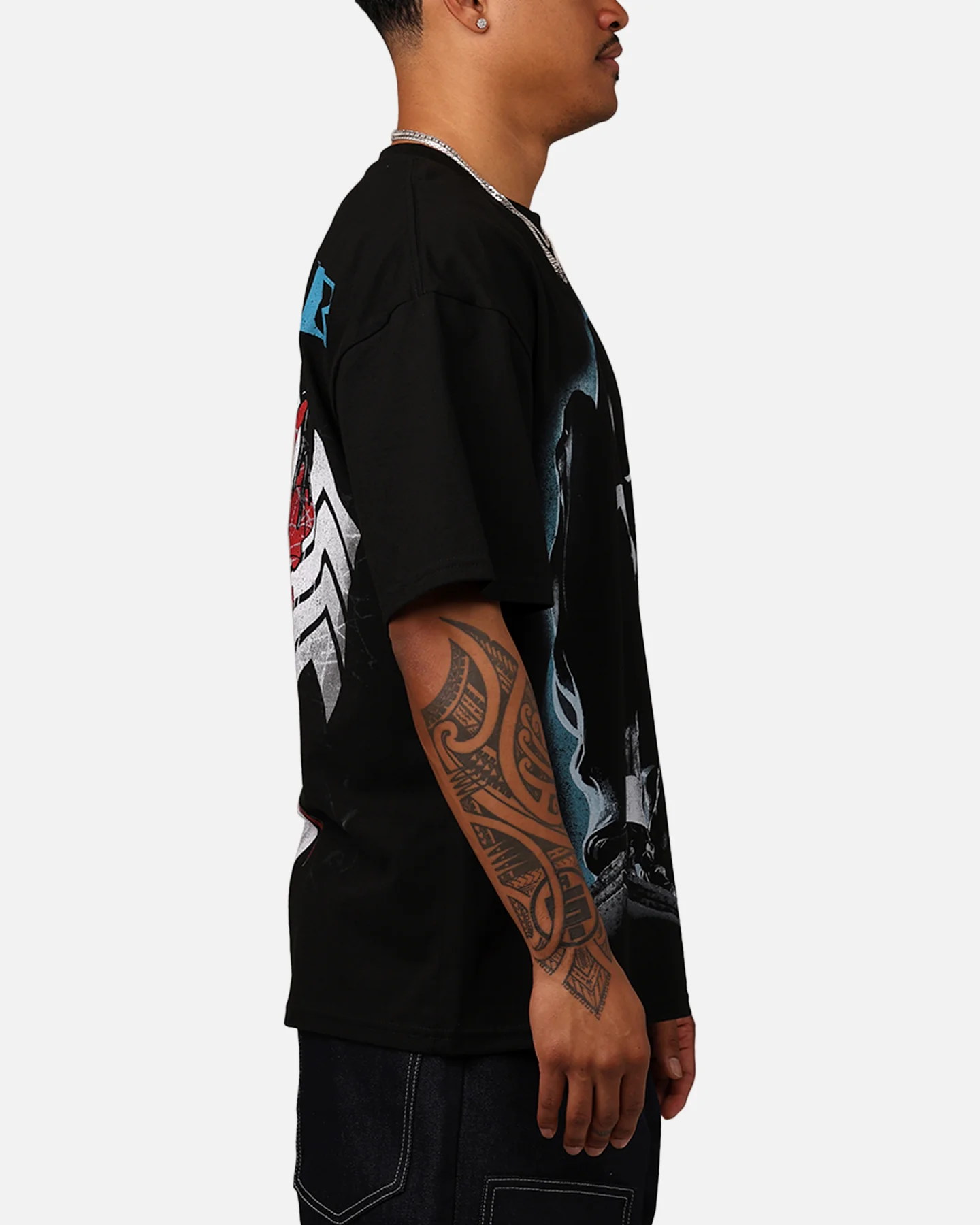 Marvel Spider-Man Symbiote T-Shirt Black - Image 4