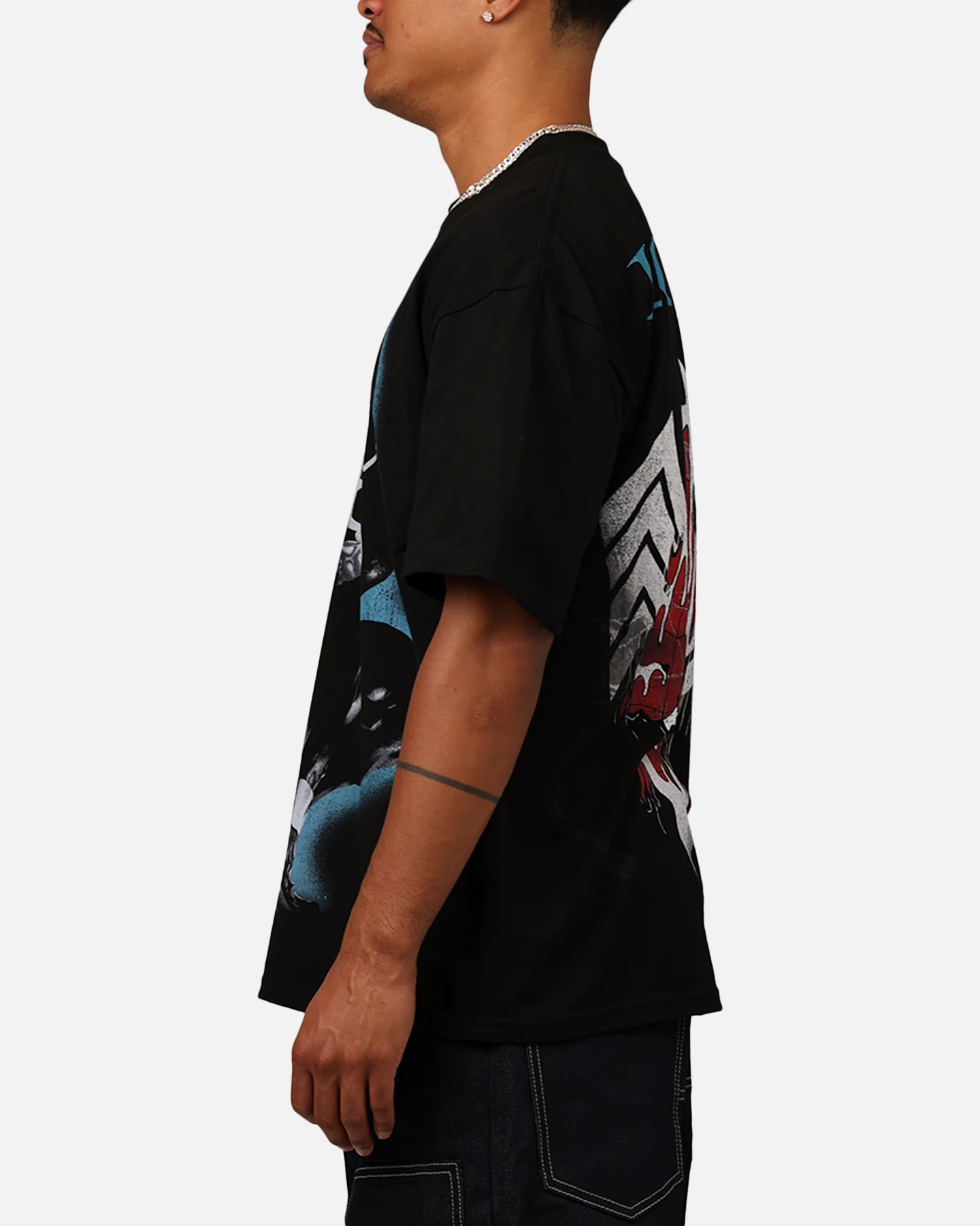 Marvel Spider-Man Symbiote T-Shirt Black - Image 5