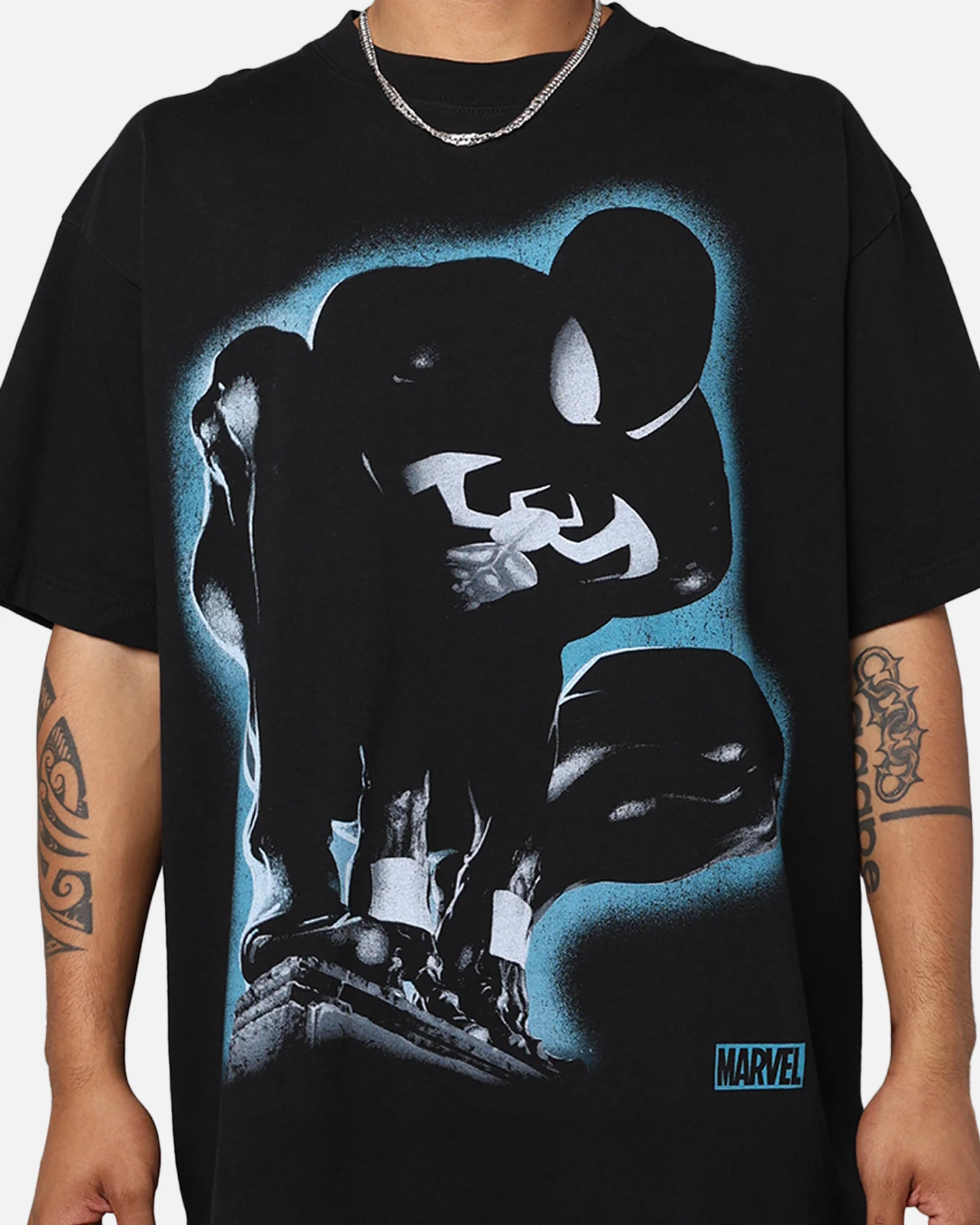 Marvel Spider-Man Symbiote T-Shirt Black - Image 4